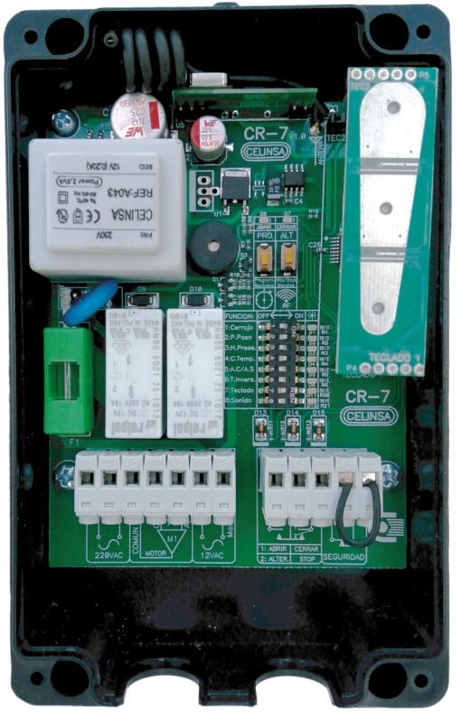 Cuadro de control para puertas enrrollables celinsa CR-7