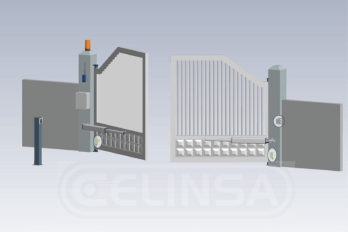 europa ejemplo de instalación motores para puertas batientes celinsa