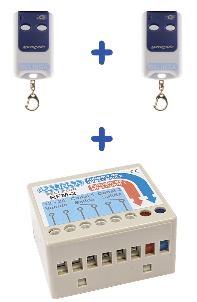 Kits telemandos receptor RFM 2